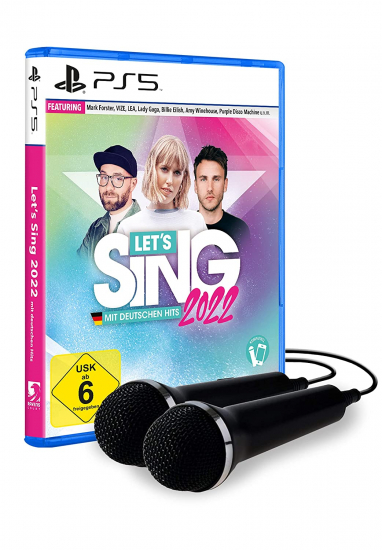 Let's Sing 2022 mit deutschen Hits + 2 Mikrofone (deutsch) (DE USK) (PS5)