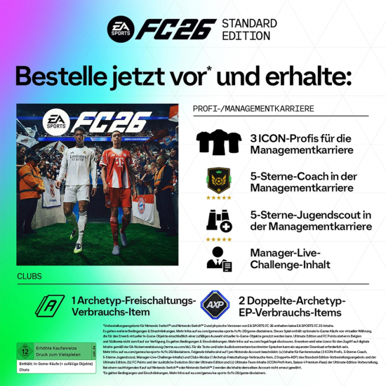 EA Sports FC 26 (deutsch spielbar) (DE USK) (Nintendo Switch) inkl. 10 DLCs