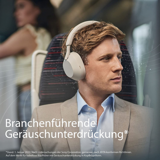 Sony WH-1000XM5 kabellose Bluetooth Noise Cancelling Kopfhörer (30h Akku, Touch Sensor, Headphones Connect App, Schnellladefunktion, optimiert für Amazon Alexa, Headset mit Mikrofon) Silber