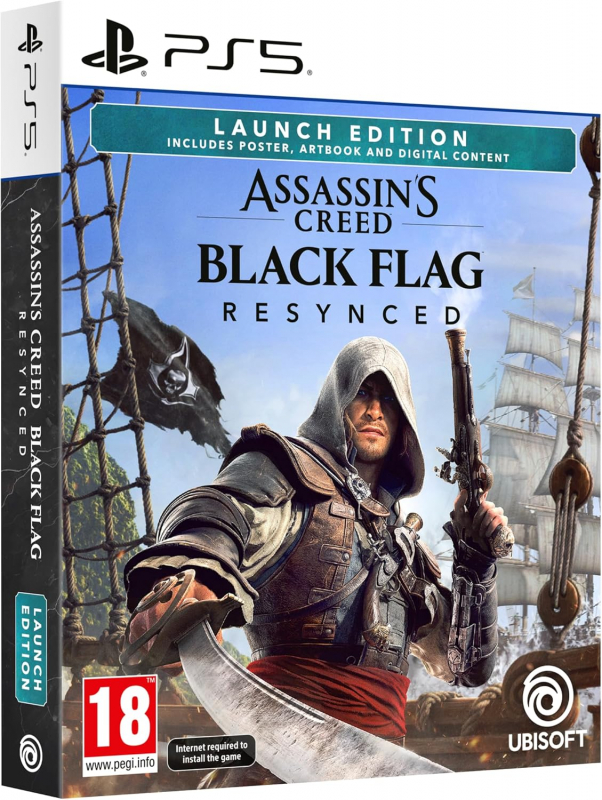 Assassin’s Creed Black Flag Resynced Launch Edition [uncut] (deutsch spielbar) (EU PEGI) (PS5) inkl. Blackbeards Blutrotes Paket DLC