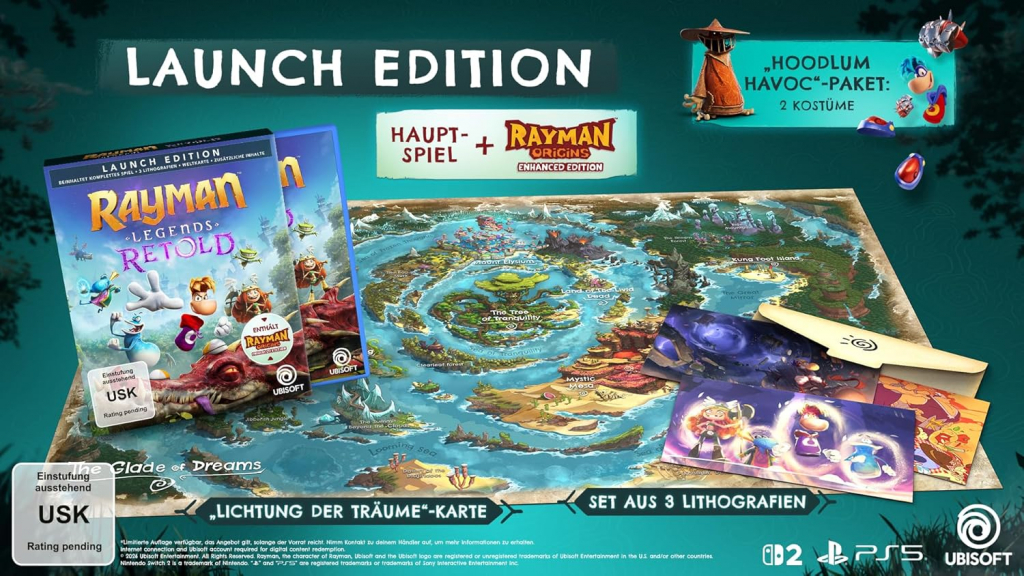 Preview: Rayman Legends Retold Launch Edition (deutsch spielbar) (AT PEGI) (Nintendo Switch 2) inkl. Hoodlum Havoc DLC