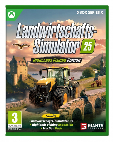 Landwirtschafts-Simulator 25 Highlands Fishing Edition (deutsch spielbar) (AT PEGI) (XBOX Series X) inkl. MacDon Pack