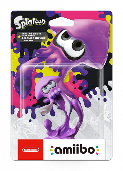amiibo Splatoon Inkling Tintenfisch neon-lila (Nintendo Wii U/Switch/3DS/New 3DS)