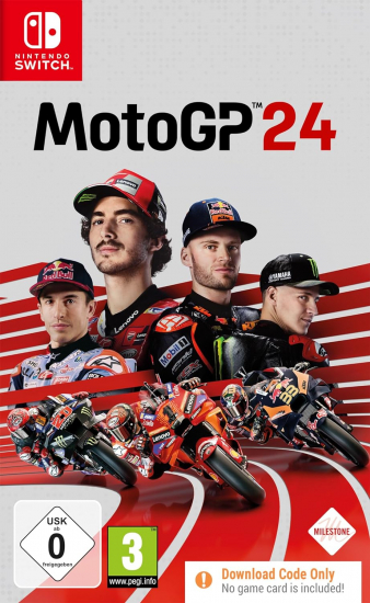 MotoGP 24 (deutsch spielbar) (AT PEGI) (Nintendo Switch) [Code in a Box Version]