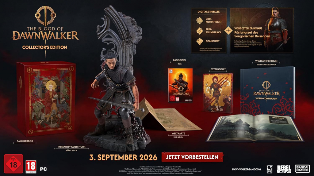 Preview: The Blood of Dawnwalker Collector's Edition [uncut] (deutsch spielbar) (AT PEGI) (PC) [Code in a Box] inkl. Rüstungsset des Sangorischen Reisenden