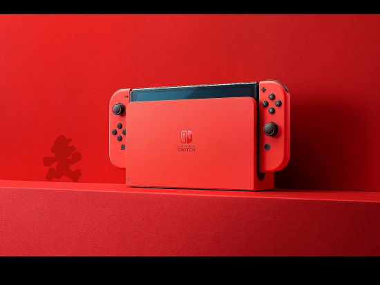 Nintendo Switch Konsole OLED Modell Mario-Edition rot (10011772)