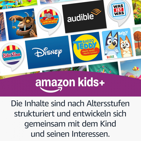 Preview: Amazon Echo Dot Kids (Neueste Generation) | Smarter WLAN- und Bluetooth-Lautsprecher mit Alexa | 1 Jahr Amazon Kids+ inklusive | Drachen-Design