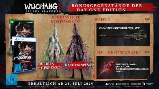Wuchang Fallen Feathers Day One Edition (deutsch spielbar) (DE USK) (XBOX Series X) inkl. 4 DLC