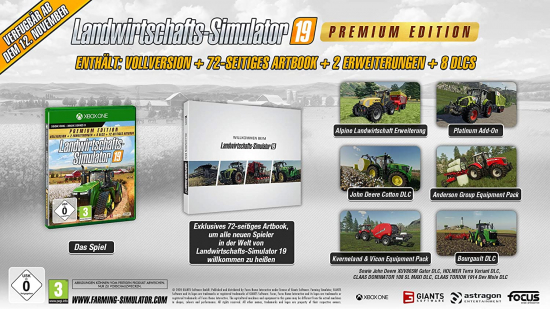 Landwirtschafts-Simulator 19 Premium Edition (deutsch) (AT PEGI) (XBOX ONE)