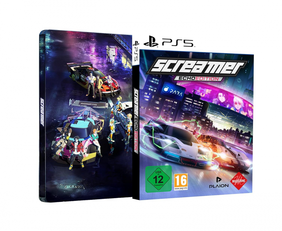 Screamer Echo Steelbook Edition (englisch spielbar) (AT PEGI) (PS5) inkl. 5 DLC Pakete