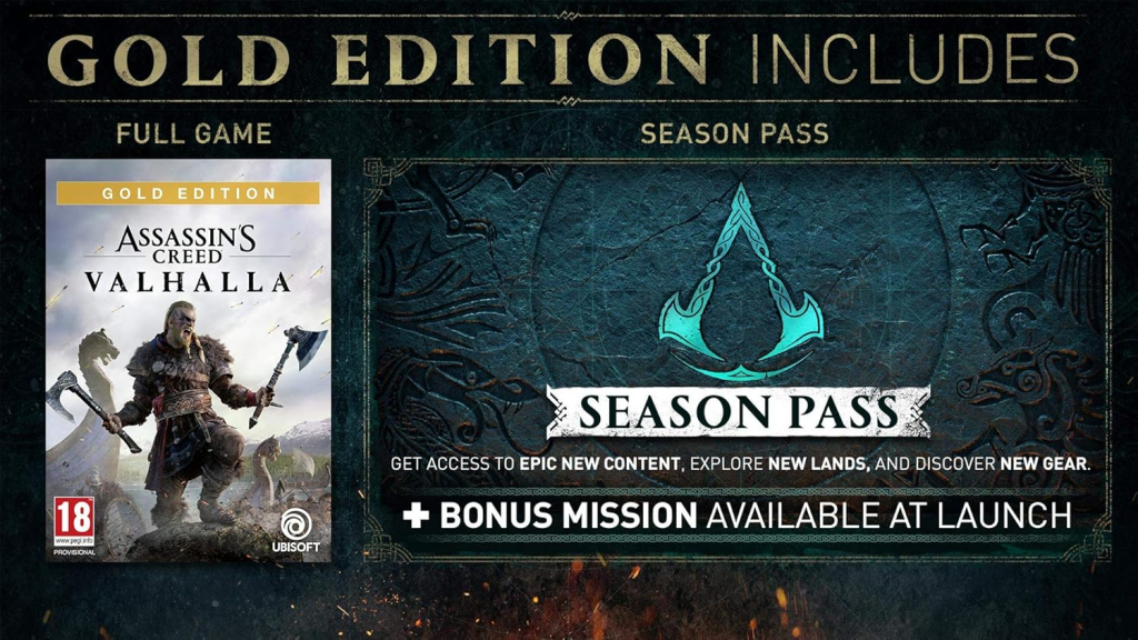 Assassin's Creed Valhalla Gold Edition [uncut] (deutsch spielbar) (EU PEGI) (PS4) inkl. Season Pass / Bonus-Quest