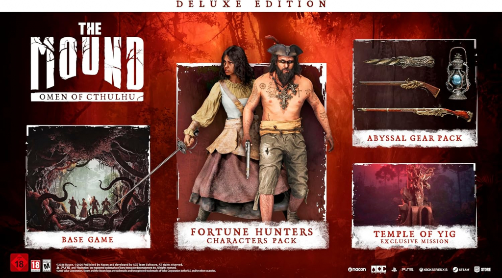 Preview: The Mound Omen of Cthulhu Deluxe Edition (deutsch spielbar) (EU PEGI) (PS5)