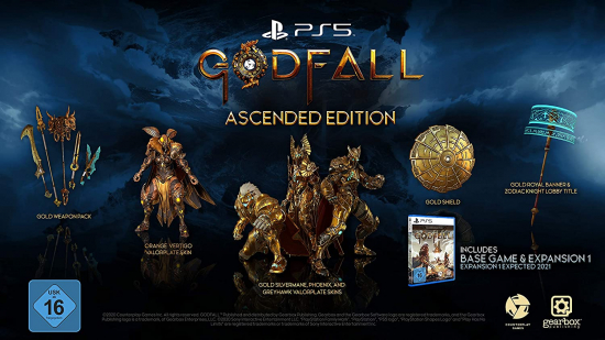 Godfall Ascended Edition [uncut] (deutsch) (DE USK) (PS5) inkl. Expansion 1 / Skin-Pack
