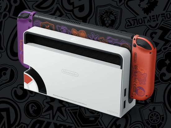 Nintendo Switch Konsole OLED Modell Pokémon Karmesin & Purpur-Edition - kein Spiel enthalten (10009862)