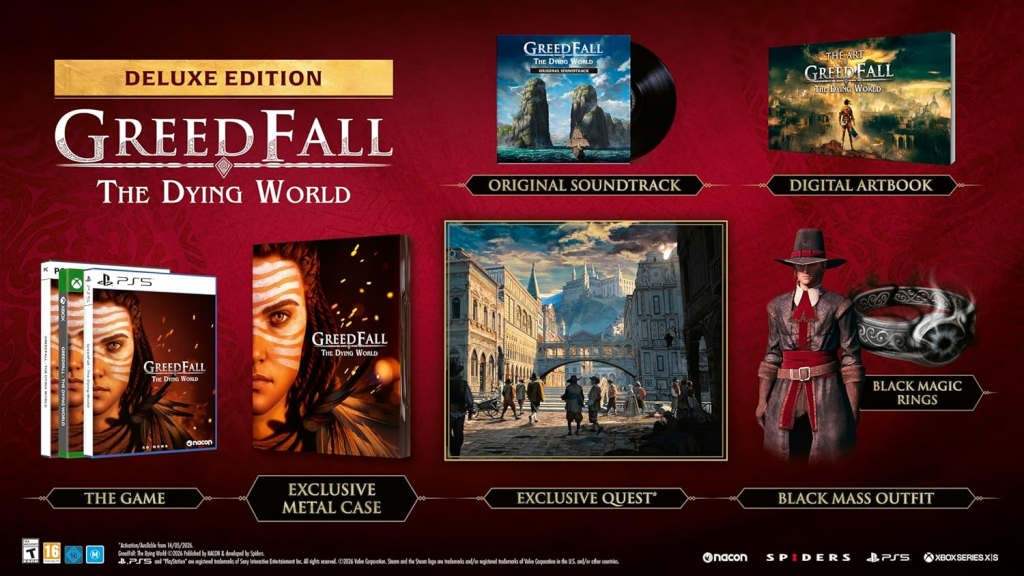 GreedFall 2 The Dying World Deluxe Steelbook Edition [uncut] (deutsch spielbar) (EU PEGI) (PS5)
