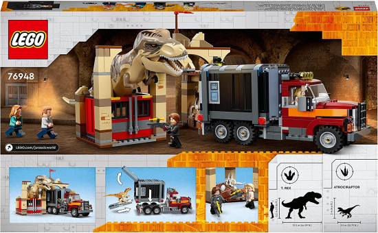LEGO® Jurassic World 76948 T. Rex & Atrociraptor: Dinosaurier-Ausbruch [neu]