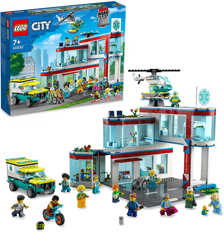 LEGO® City 60330 Krankenhaus [neu - Verpackung leicht ausgebleicht]