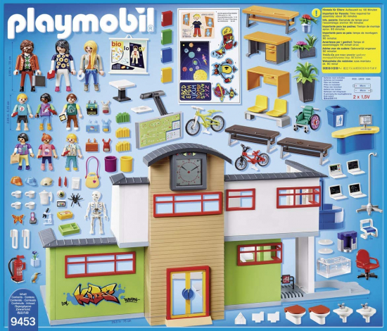 PLAYMOBIL 9453 City Life Große Schule mit Einrichtung [neu]