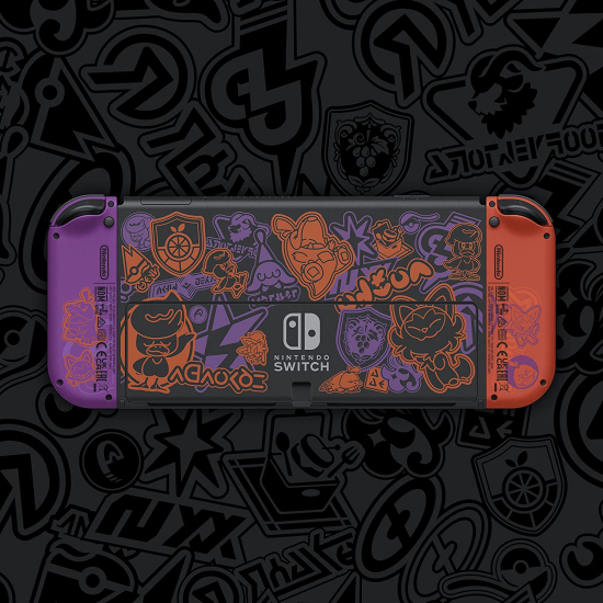 Nintendo Switch Konsole OLED Modell Pokémon Karmesin & Purpur-Edition - kein Spiel enthalten (10009862)