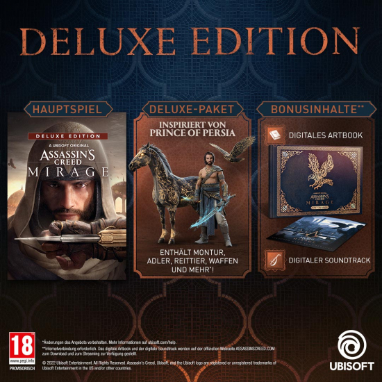 Assassin's Creed Mirage Collector's Edition [uncut] (deutsch) (AT PEGI) (XBOX ONE / XBOX Series X) inkl. Die vierzig Räuber DLC