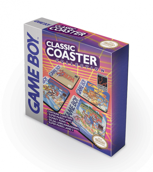 Nintendo Classic Coaster Collection Untersetzer 4er-Set Classic Games [neu]
