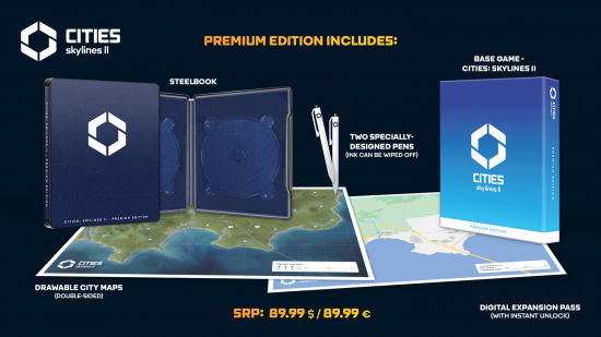 Cities Skylines 2 Steelbook Premium Edition (deutsch spielbar) (AT PEGI) (XBOX Series X)