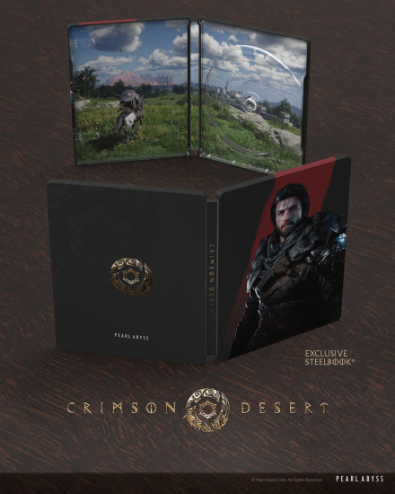 Crimson Desert Day One Steelbook Edition [uncut] (deutsch spielbar) (AT PEGI) (PS5) inkl. Khaled-Schild DLC / PS5 Bonus