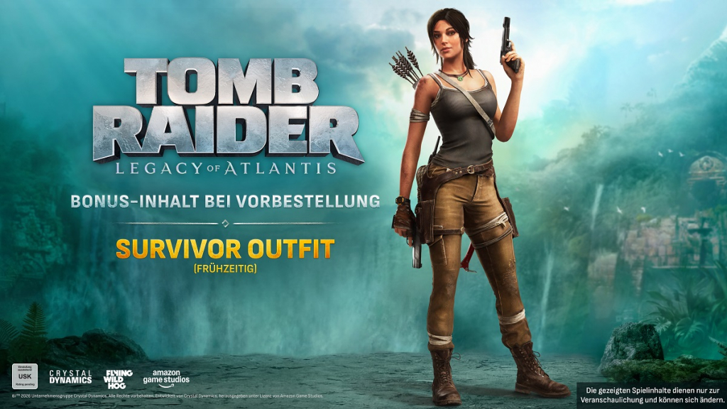 Preview: Tomb Raider Legacy of Atlantis Deluxe Steelcase Edition (deutsch spielbar) (AT PEGI) (PC) [Code in a Box] inkl. Survivor Outfit / 48 Stunden Early Access / Story DLC Pack
