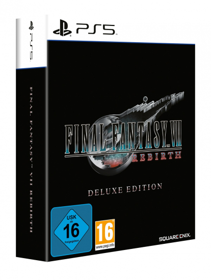 Final Fantasy VII Rebirth Deluxe Steelbook Edition (deutsch spielbar) (AT PEGI) (PS5) inkl. Midgar-Reif-Accessoire DLC