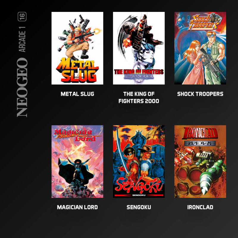 Preview: NEOGEO Super Pocket Starter Bundle mit 3 Evercade Cartridges [neu]
