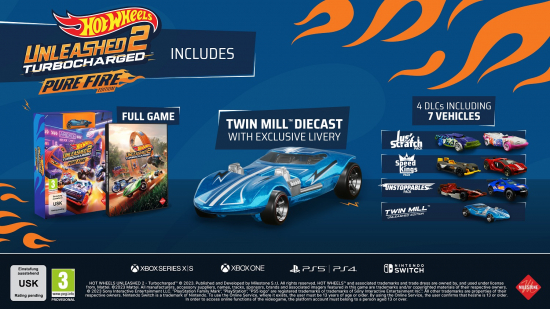 Preview: Hot Wheels Unleashed™ 2 – Turbocharged Pure Fire Edition (deutsch spielbar) (AT PEGI) (PS5) inkl. 4 extra Fahrzeuge / Hot Wheels Twin Mill