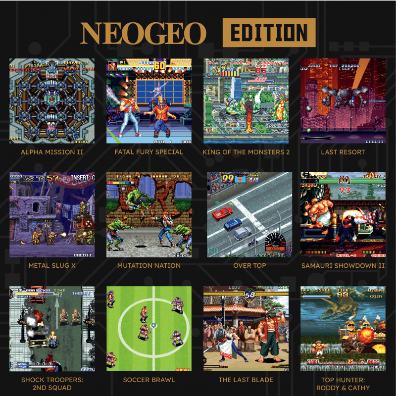 NEOGEO Super Pocket Starter Bundle mit 3 Evercade Cartridges [neu]
