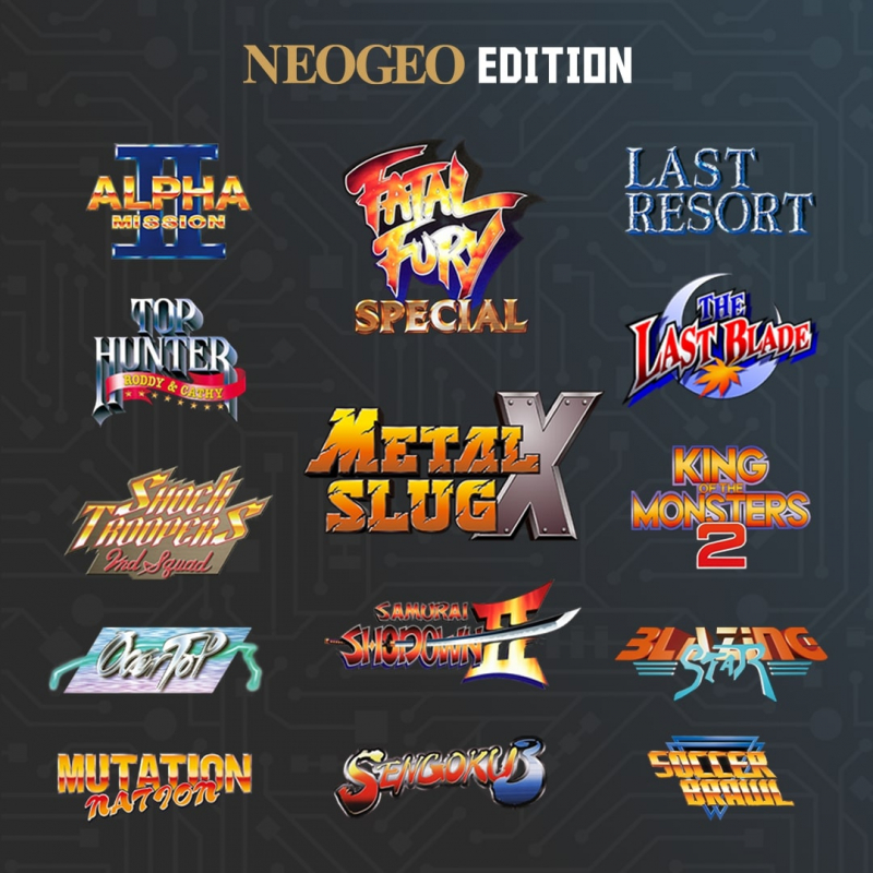 NEOGEO Super Pocket Starter Bundle mit 3 Evercade Cartridges [neu]