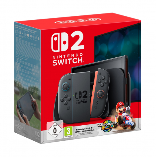 Nintendo Switch 2 Konsole 256GB schwarz + Mario Kart World-Set (10015920)