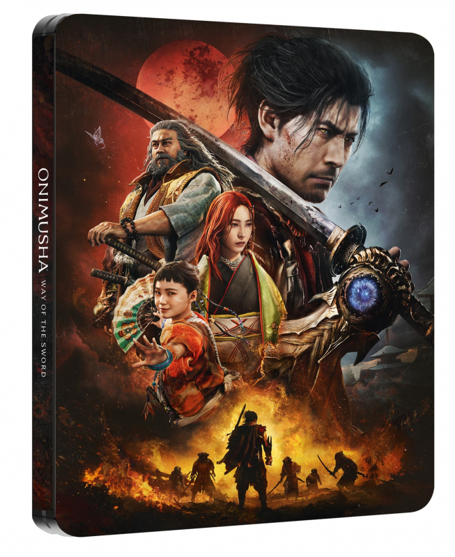 Preview: Onimusha Way of the Sword Premium Deluxe Steelbook Edition [uncut] (deutsch spielbar) (EU PEGI) (XBOX Series X) inkl. Talisman Komainu/Weißer Affe & Versiegelter Fluch/Weißer Löwe DLC