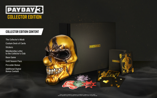 PAYDAY 3 Collector's Edition [uncut] (deutsch spielbar) (AT PEGI) (PC) inkl. The Trifecta Lootbag / Gold Season Pass / Maske / uvm.