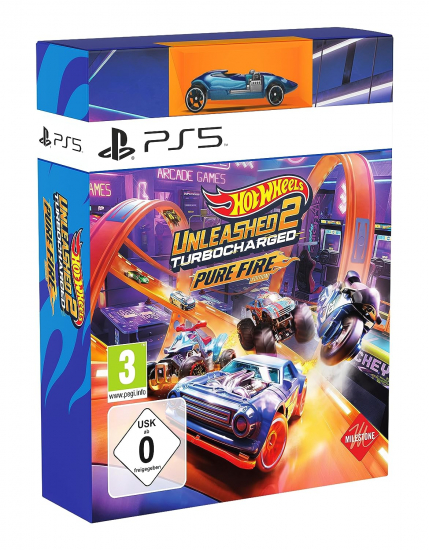 Hot Wheels Unleashed™ 2 – Turbocharged Pure Fire Edition (deutsch spielbar) (AT PEGI) (PS5) inkl. 4 extra Fahrzeuge / Hot Wheels Twin Mill