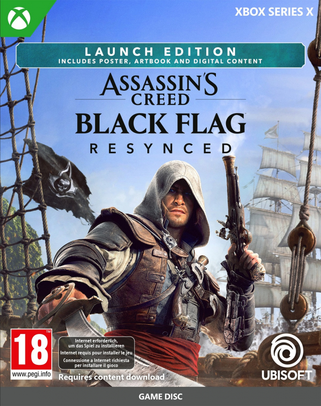 Assassin’s Creed Black Flag Resynced Launch Edition [uncut] (deutsch spielbar) (AT PEGI) (XBOX Series X) inkl. Blackbeards Blutrotes Paket DLC