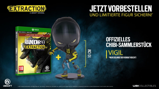 Tom Clancys Rainbow Six Extraction Deluxe Edition [uncut] (deutsch) (AT PEGI) (XBOX ONE / XBOX Series X) inkl. Orbitaler Zerfall Pack / React-Kampfauftrag-Pack / Deluxe-Pack / Vigil-Figur
