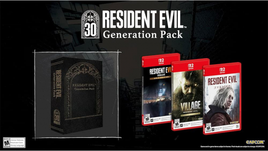 Resident Evil Generation Pack (Resident Evil 7, 8 Village, 9 Requiem)  [uncut] (deutsch spielbar) (AT PEGI) (Nintendo Switch 2) inkl. Grace's Kostüm Apocalypse