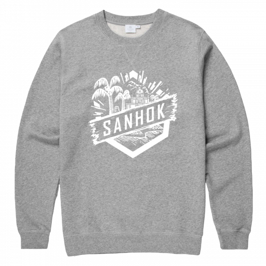 PUBG Sweater Pullover "Sanhok" Grey