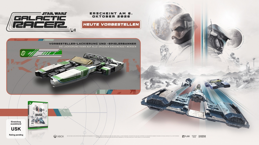 Preview: Star Wars Galactic Racer Deluxe Edition (deutsch spielbar) (AT PEGI) (XBOX Series X) inkl. exklusive Lackierung