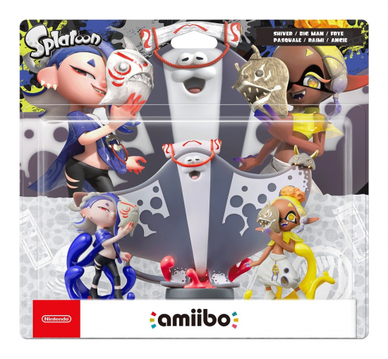 amiibo Splatoon 3 Dreierpack Mako, Muri & Mantaro (3 in 1) (Nintendo Wii U/Switch/3DS/New 3DS)