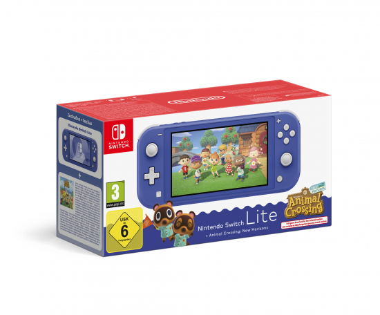 Nintendo Switch Lite + Animal Crossing: New Horizons Bundle - Blau (10017611)
