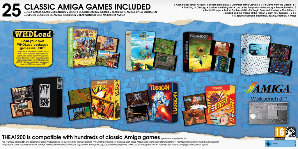 Preview: The Amiga A1200 inkl. 25 Spiele (ohne Netzteil)