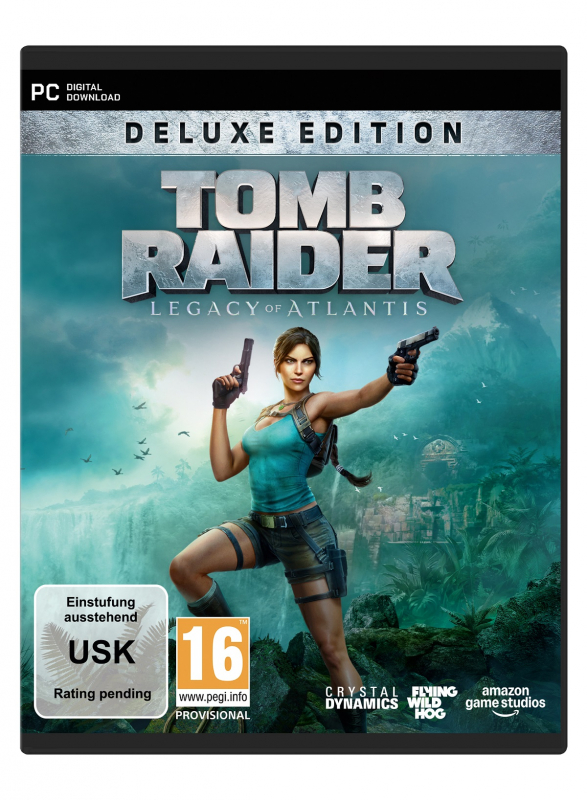 Tomb Raider Legacy of Atlantis Deluxe Steelcase Edition (deutsch spielbar) (AT PEGI) (PC) [Code in a Box] inkl. Survivor Outfit / 48 Stunden Early Access / Story DLC Pack