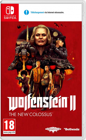 Wolfenstein 2 The New Colossus [uncut] (englisch spielbar) (FR PEGI) (Nintendo Switch)