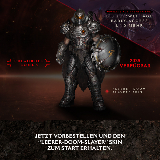 DOOM The Dark Ages Premium Edition [uncut] (deutsch spielbar) (AT PEGI) (PS5) inkl. Void Doom Slayer Skin / Early Access / Champion DLC / usw.