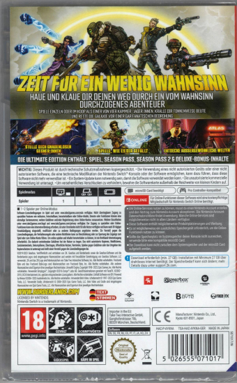 Borderlands 3 Ultimate Edition (deutsch spielbar) (AT PEGI) (Nintendo Switch)