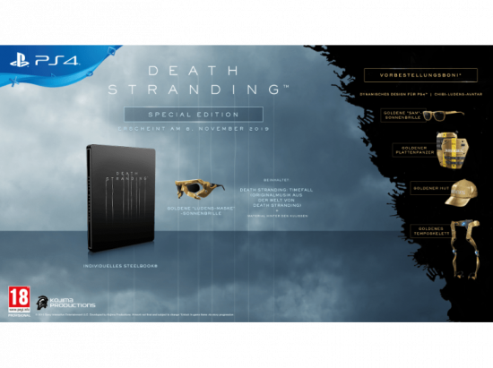 Death Stranding Special Steelbook Edition [uncut] (deutsch) (AT PEGI) (PS4)